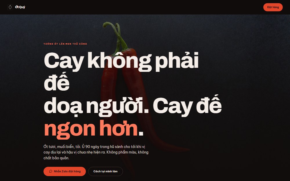 Ảnh chụp web Ớt Quỷ